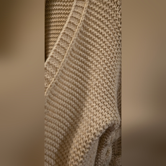 Tea & Cup Los Angeles Knit Cardigan Bubble Sleeves M/L Polyester - Picture 12 of 16